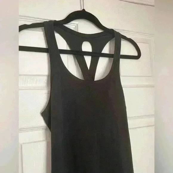 Lululemon Restore & Revitalize Black Maxi Dress Sleeveless Criss Cross - Size 6 - Picture 4 of 11